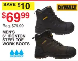 Dunham's Sports DEWALT MEN'S 6 IRONTON STEEL TOE WORK BOOTS offer