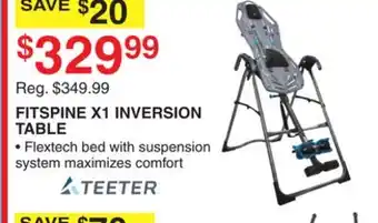 Dunham's Sports TEETER FITSPINE X1 INVERSION TABLE offer