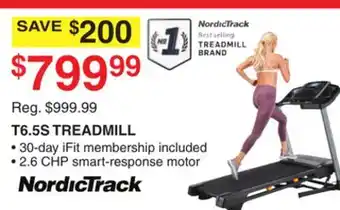 Dunham's Sports NORDICTRACK T6.5S TREADMILL offer