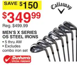 Dunham's Sports MEN'S X SERIES OS STEEL IRONS offer