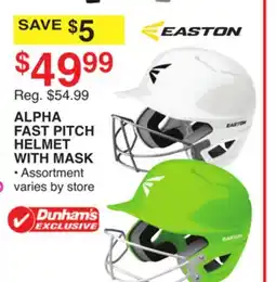 Dunham's Sports ALPHA FAST PITCH HELMET WITH MASK offer