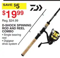 Dunham's Sports D-SHOCK SPINNING ROD AND REEL COMBO offer