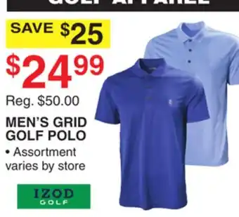 Dunham's Sports MEN'S GRID GOLF POLO offer