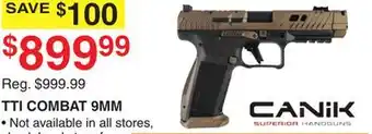 Dunham's Sports CANIK TTI COMBAT 9MM offer