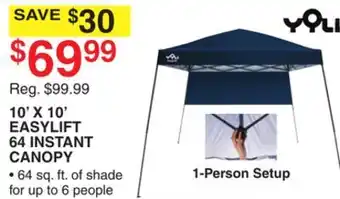 Dunham's Sports 10' X 10' EASYLIFT 64 INSTANT CANOPY offer