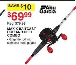 Dunham's Sports MAX X BAITCAST ROD AND REEL COMBO offer