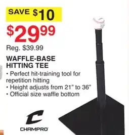 Dunham's Sports WAFFLE-BASE HITTING TEE offer