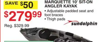 Dunham's Sports MARQUETTE 10' SIT-ON ANGLER KAYAK offer