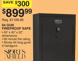 Dunham's Sports 64 GUN FIREPROOF SAFE offer