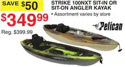 Dunham's Sports PELICAN STRIKE SIT-IN OR SIT-ON ANGLER KAYAK offer