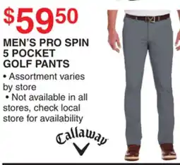 Dunham's Sports CALLAWAY MEN'S PRO SPIN 5 POCKET GOLF PANTS offer