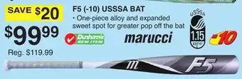 Dunham's Sports MARUCCI F5 (-10) USSSA BAT offer