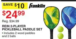 Dunham's Sports REIN 2-PLAYER PICKLEBALL PADDLE SET offer