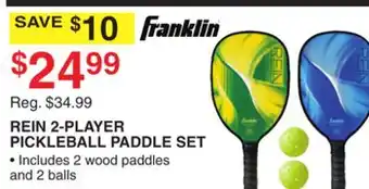 Dunham's Sports REIN 2-PLAYER PICKLEBALL PADDLE SET offer