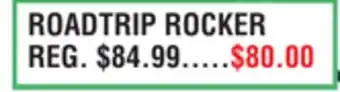 Dunham's Sports ROADTRIP ROCKER offer