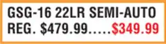 Dunham's Sports GSG-16 22LR SEMI-AUTO offer