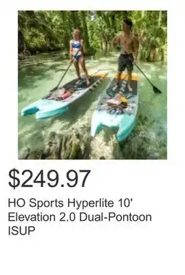 Costco HO Sports Hyperlite 10' Elevation 2.0 Dual-Pontoon ISUP offer