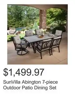 Costco SunVilla Abington 7-piece Outdoor Patio Dining Set offer