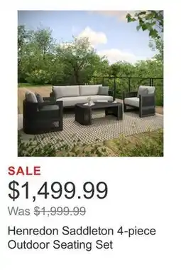 Costco Henredon Saddleton 4-piece Outdoor Seating Set offer