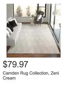 Costco Camden Rug Collection, Zeni Cream offer