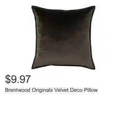 Costco Brentwood Originals Velvet Deco Pillow offer