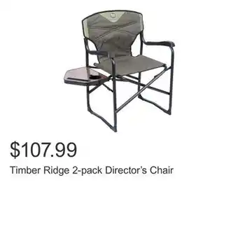 Costco Timber Ridge 2-pack Director's Chair offer