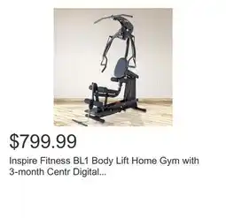 Costco Inspire Fitness BL1 Body Lift Home Gym with 3-month Centr Digital Membership offer