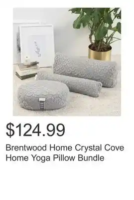 Costco Brentwood Home Crystal Cove Home Yoga Pillow Bundle offer