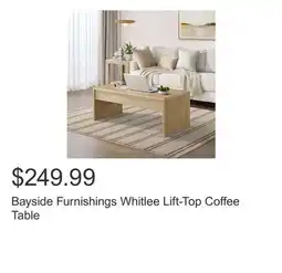 Costco Bayside Furnishings Whitlee Lift-Top Coffee Table offer