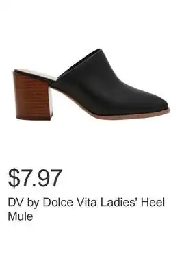 Costco DV by Dolce Vita Ladies' Heel Mule offer