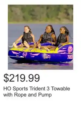 Costco HO Sports Trident 3 Towable with Rope and Pump offer