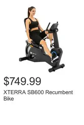 Costco XTERRA SB600 Recumbent Bike offer