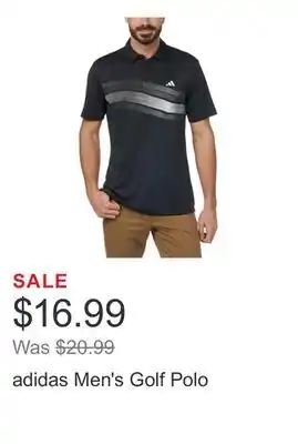 Costco adidas Men's Golf Polo offer