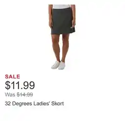 Costco 32 Degrees Ladies' Skort offer