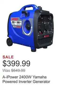 Costco A-iPower 2400W Yamaha Powered Inverter Generator offer