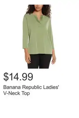 Costco Banana Republic Ladies' V-Neck Top offer