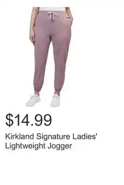 Costco Kirkland Signature Ladies' Lightweight Jogger offer