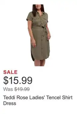 Costco Teddi Rose Ladies' Tencel Shirt Dress offer