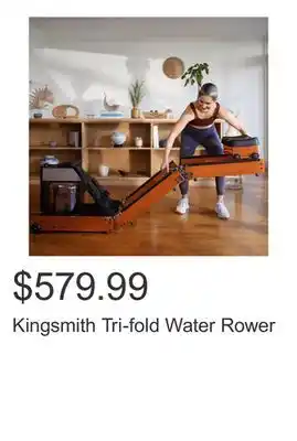 Costco Kingsmith Tri-fold Water Rower offer