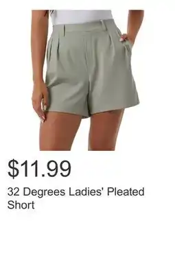 Costco 32 Degrees Ladies' Pleated Short offer