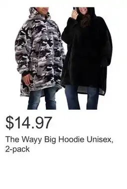 Costco The Wayy Big Hoodie Unisex, 2-pack offer