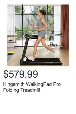 Costco Kingsmith WalkingPad Pro Folding Treadmill offer