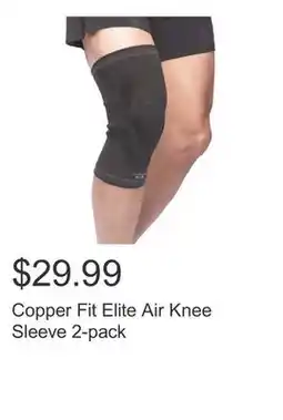 Costco Copper Fit Elite Air Knee Sleeve 2-pack offer