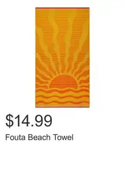 Costco Fouta Beach Towel offer