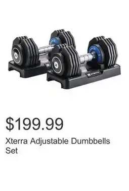 Costco Xterra Adjustable Dumbbells Set offer