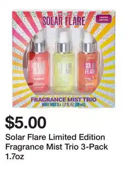 Five Below Solar Flare Limited Edition Fragrance Mist Trio 3-Pack 1.7oz offer