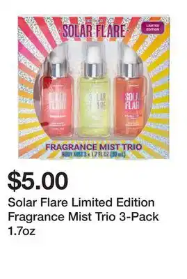 Five Below Solar Flare Limited Edition Fragrance Mist Trio 3-Pack 1.7oz offer