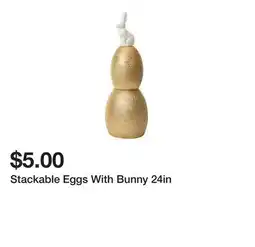 Five Below Stackable Eggs With Bunny 24in offer