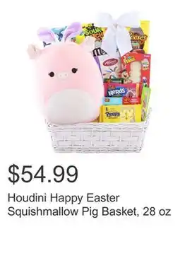 Costco Houdini Happy Easter Squishmallow Pig Basket, 28 oz offer