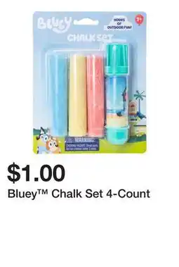 Five Below Bluey Chalk Set 4-Count offer